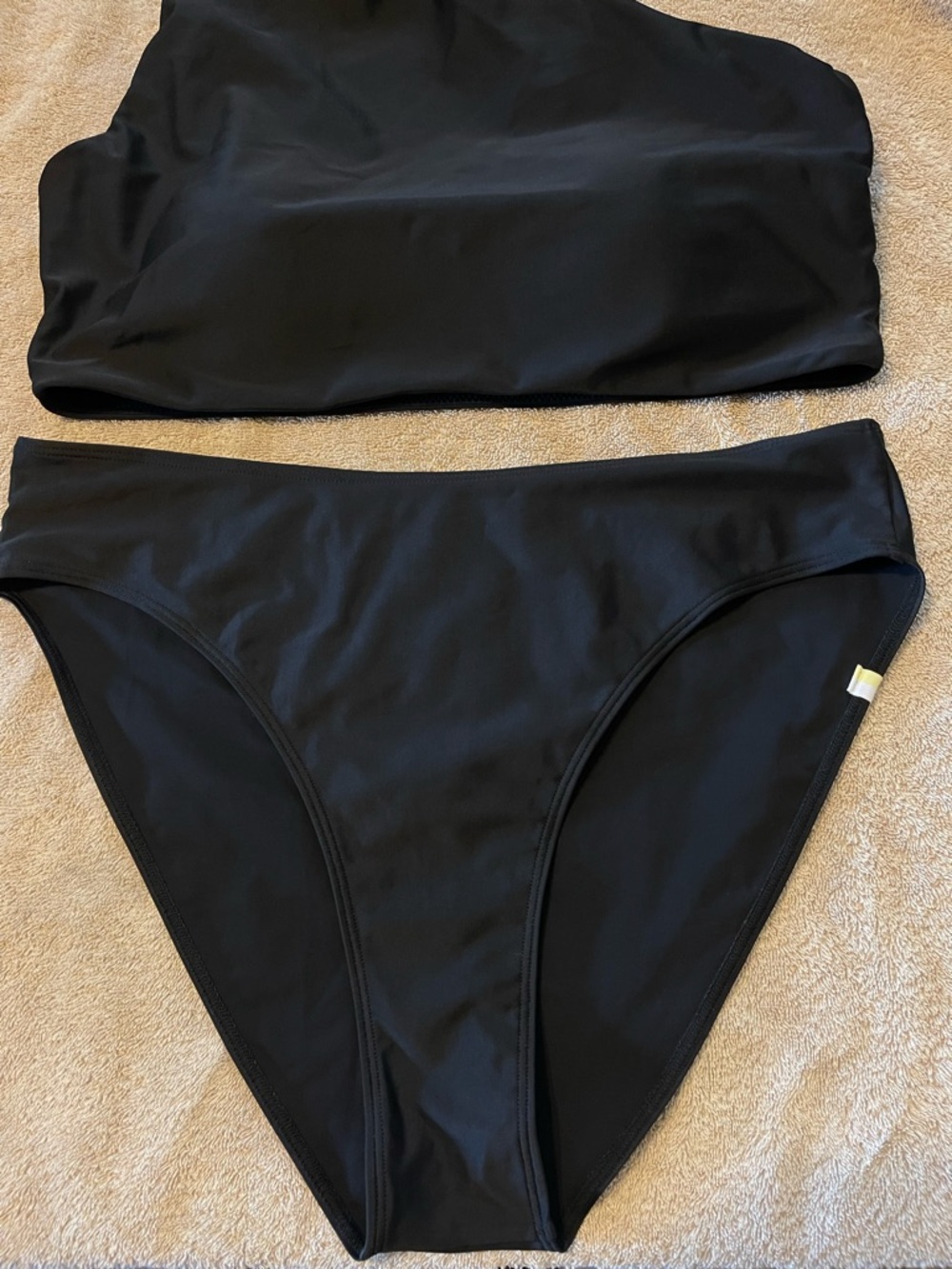 Summersalt Sidestroke One-Shoulder Black Women’s Bikini Set Size 12 - Picture 2 of 7